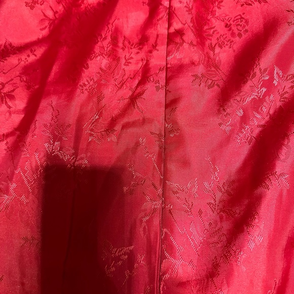 Beautiful Mid Length Red Leather Jacket - Picture 4 of 5